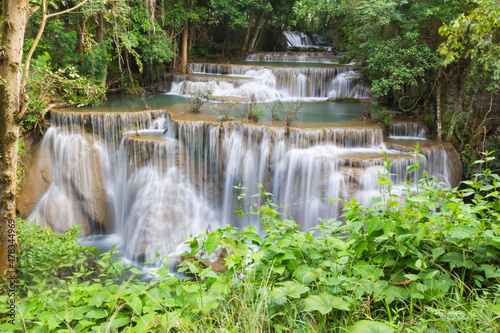 Level four of Waterfall Huai Mae Kamin in Kanchanaburi, Thailand