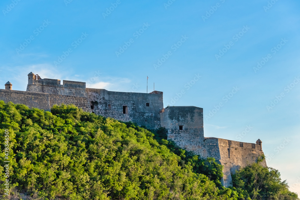 Fototapeta premium Colonial Fort in Santiago de Cuba, Cuba