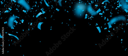 Celebration background template with confetti photo overlays.