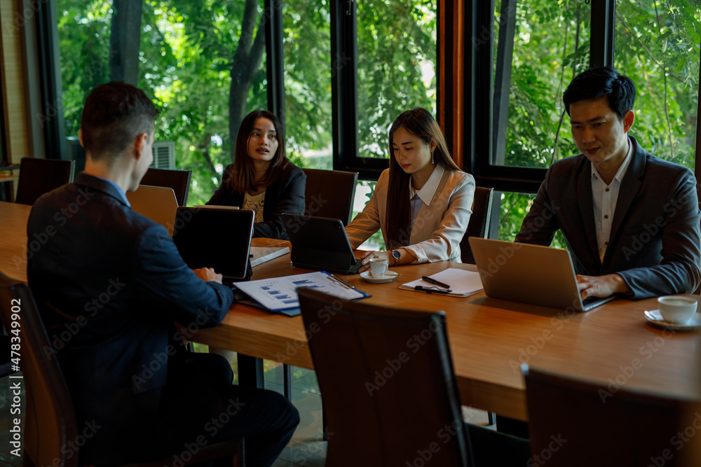 Business people working in the conference room Business people working in the conference room