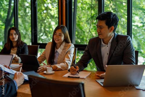 Business people working in the conference room