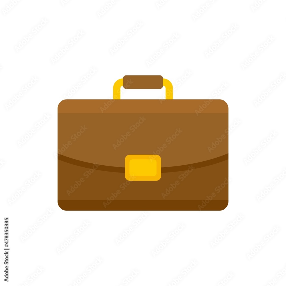 Marketing briefcase icon flat isolated vector Marketing briefcase icon flat isolated vector