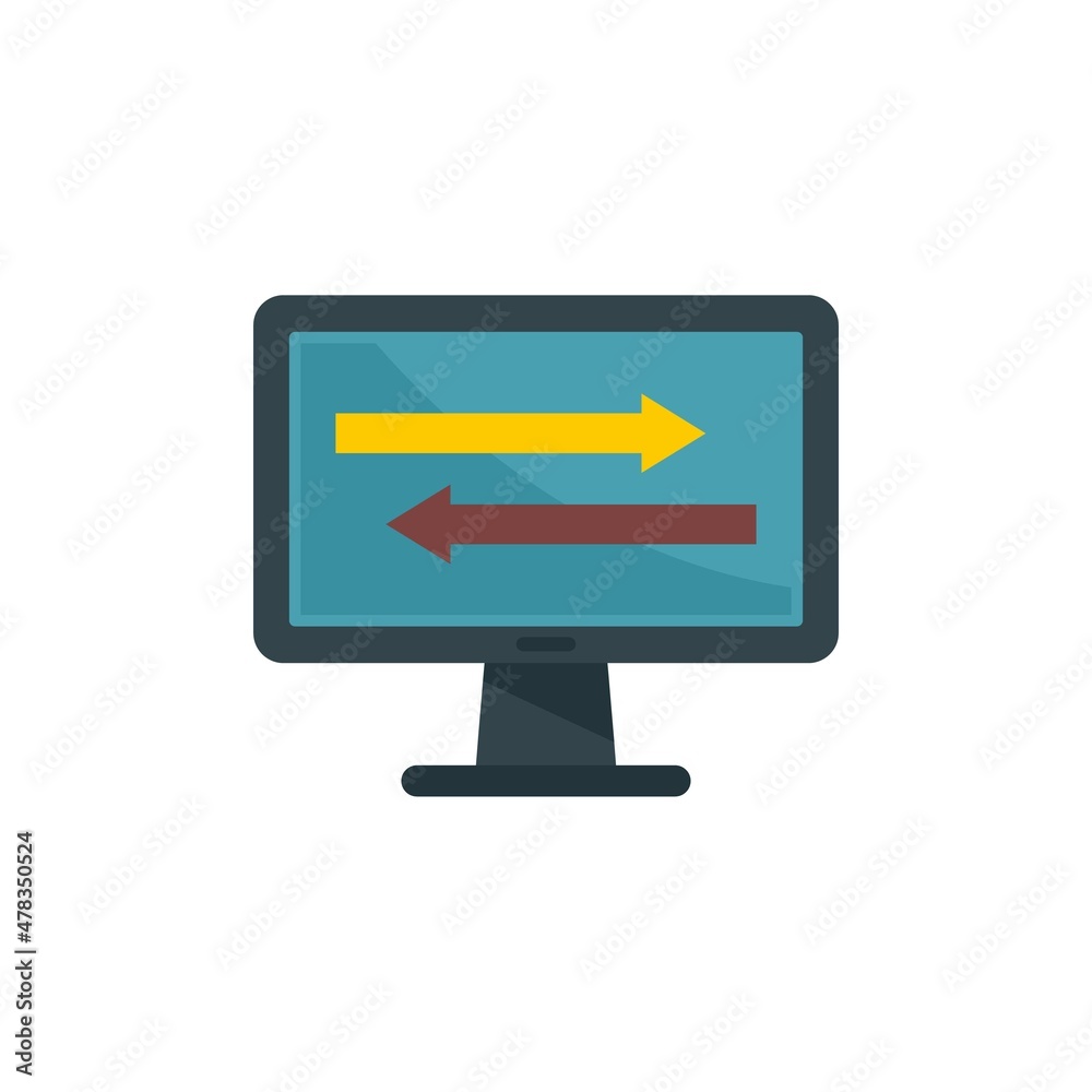Success online market icon flat isolated vector Success online market icon flat isolated vector