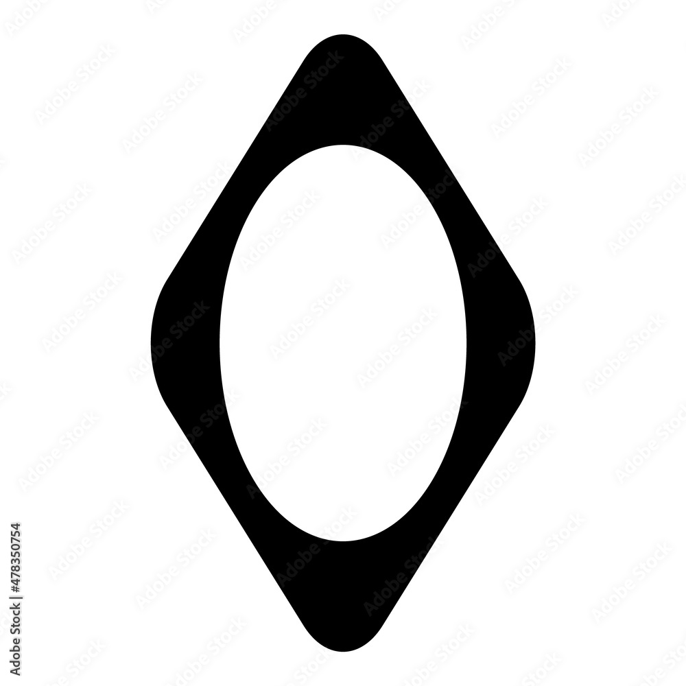 Rhombus Flat Icon Isolated On White Background Rhombus Flat Icon Isolated On White Background