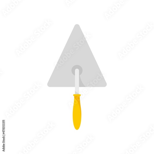 Putty knife hand icon flat isolated vector