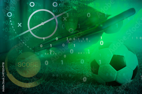 Obraz na płótnie real time football live score results, news, sport event, results and statistics
