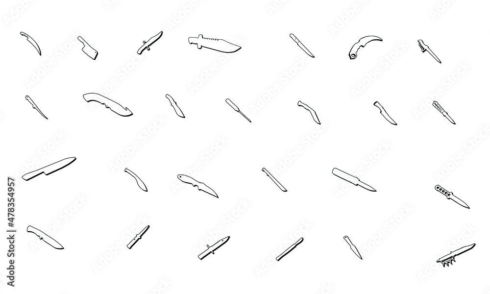 Knife fork pen all vector icons Knife fork pen all vector icons