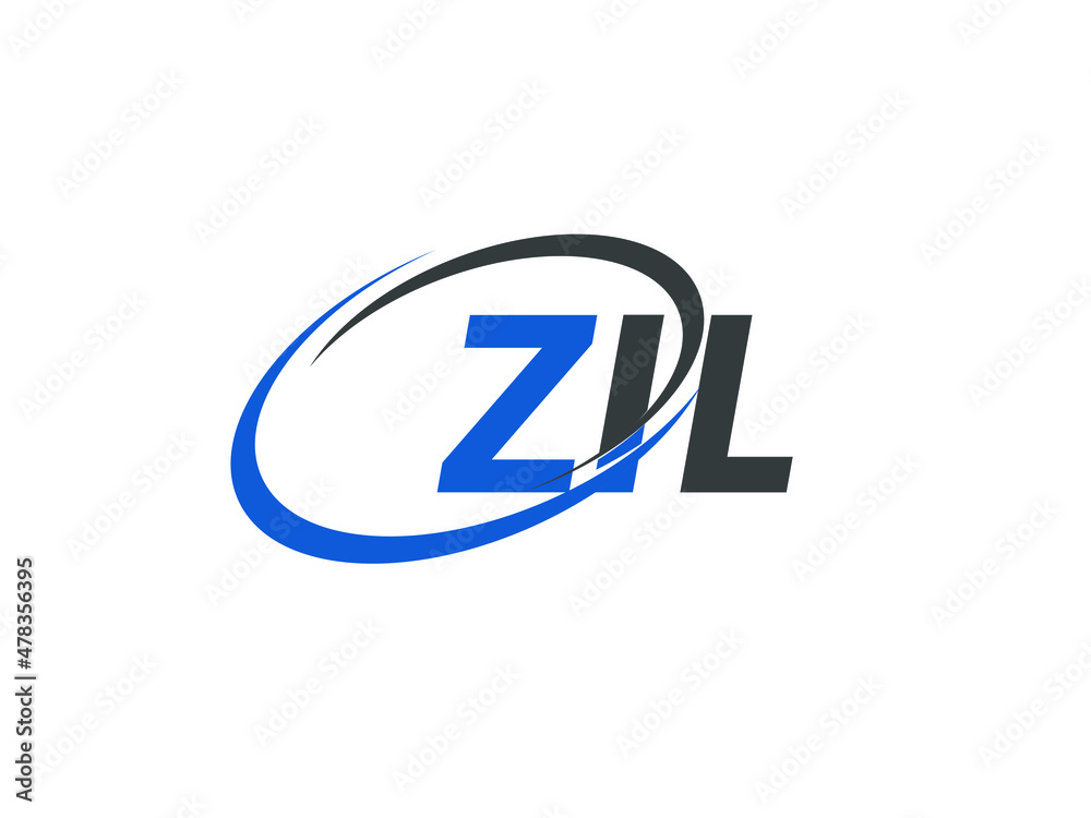 ZIL letter creative modern elegant swoosh logo design ZIL letter creative modern elegant swoosh logo design