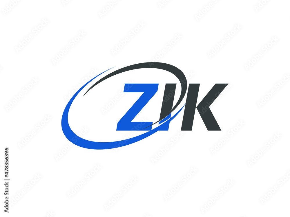 ZIK letter creative modern elegant swoosh logo design ZIK letter creative modern elegant swoosh logo design