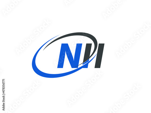 Free Download NII letter creative modern elegant swoosh logo design - GFXLoad