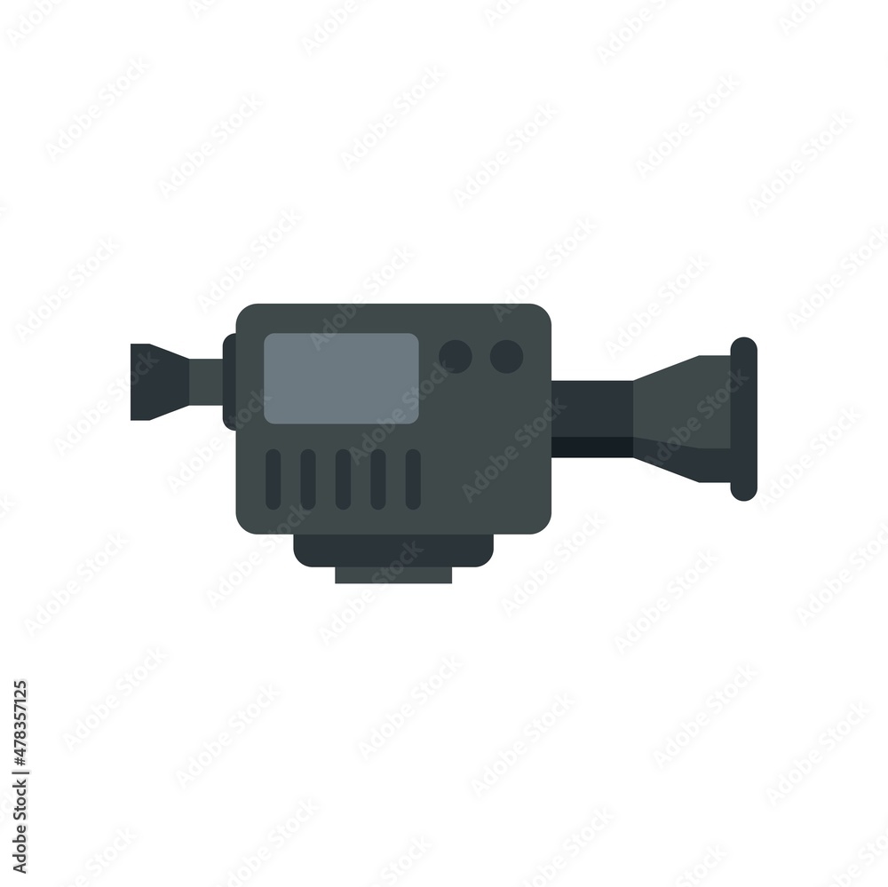 Tv digital camera icon flat isolated vector Tv digital camera icon flat isolated vector