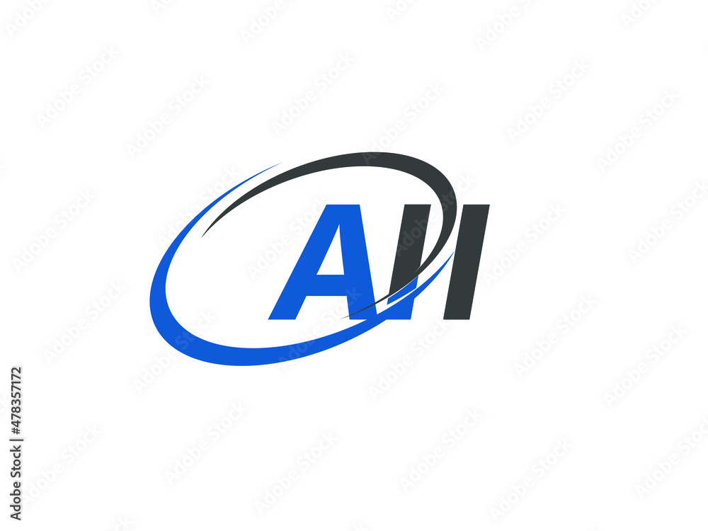 AII letter creative modern elegant swoosh logo design AII letter creative modern elegant swoosh logo design