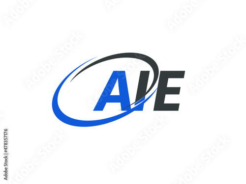 Free Download AIE letter creative modern elegant swoosh logo design - GFXLoad