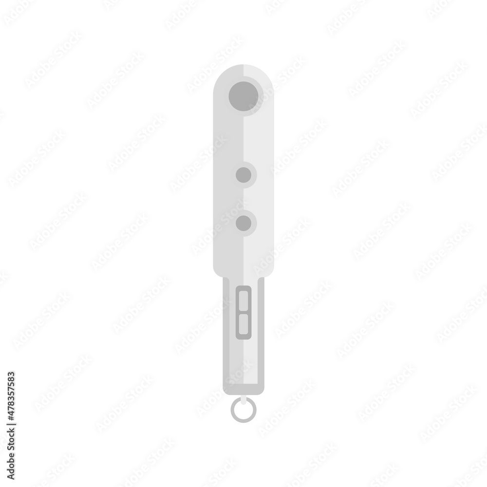 Metal detector system icon flat isolated vector Metal detector system icon flat isolated vector