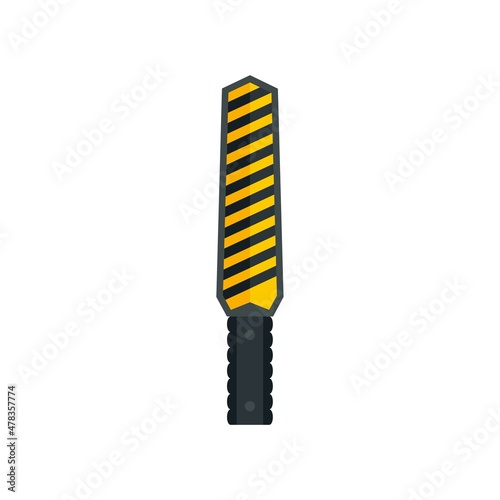 Security metal detector icon flat isolated vector