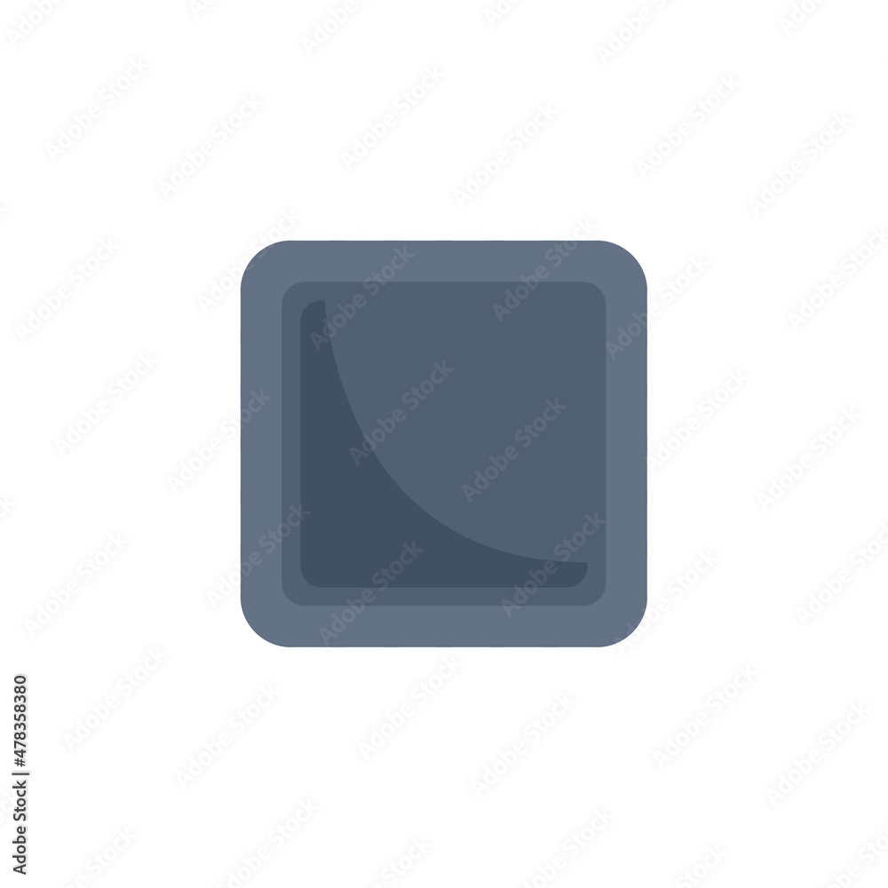 Nano processor icon flat isolated vector Nano processor icon flat isolated vector