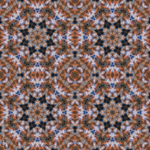 Multicolored abstract geometric background. Carpet imitation. Seamless pattern for packaging design, decor, for printing on fabric.