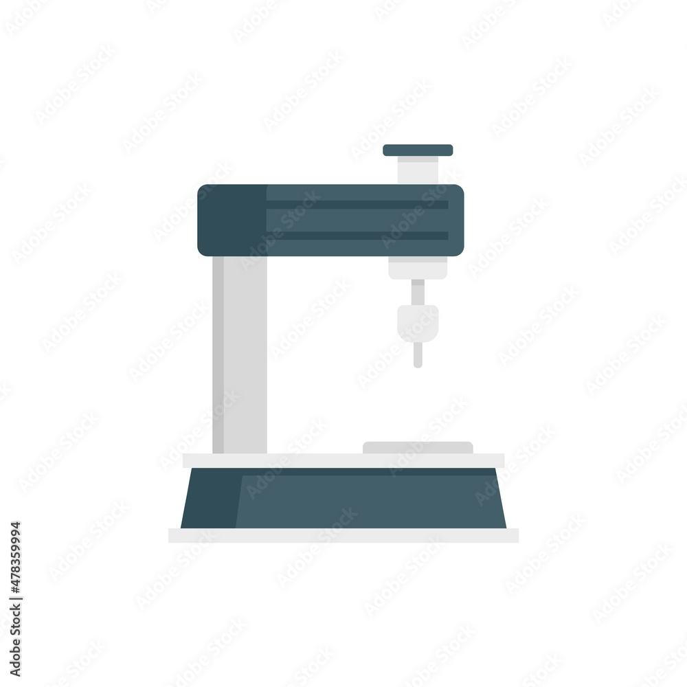 Industry milling machine icon flat isolated vector Industry milling machine icon flat isolated vector