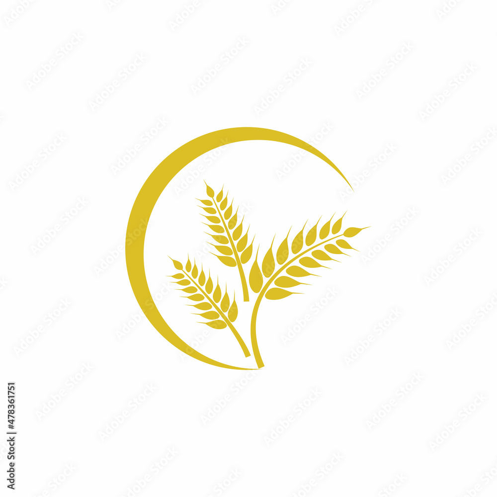 Agriculture wheat vector icon design Agriculture wheat vector icon design