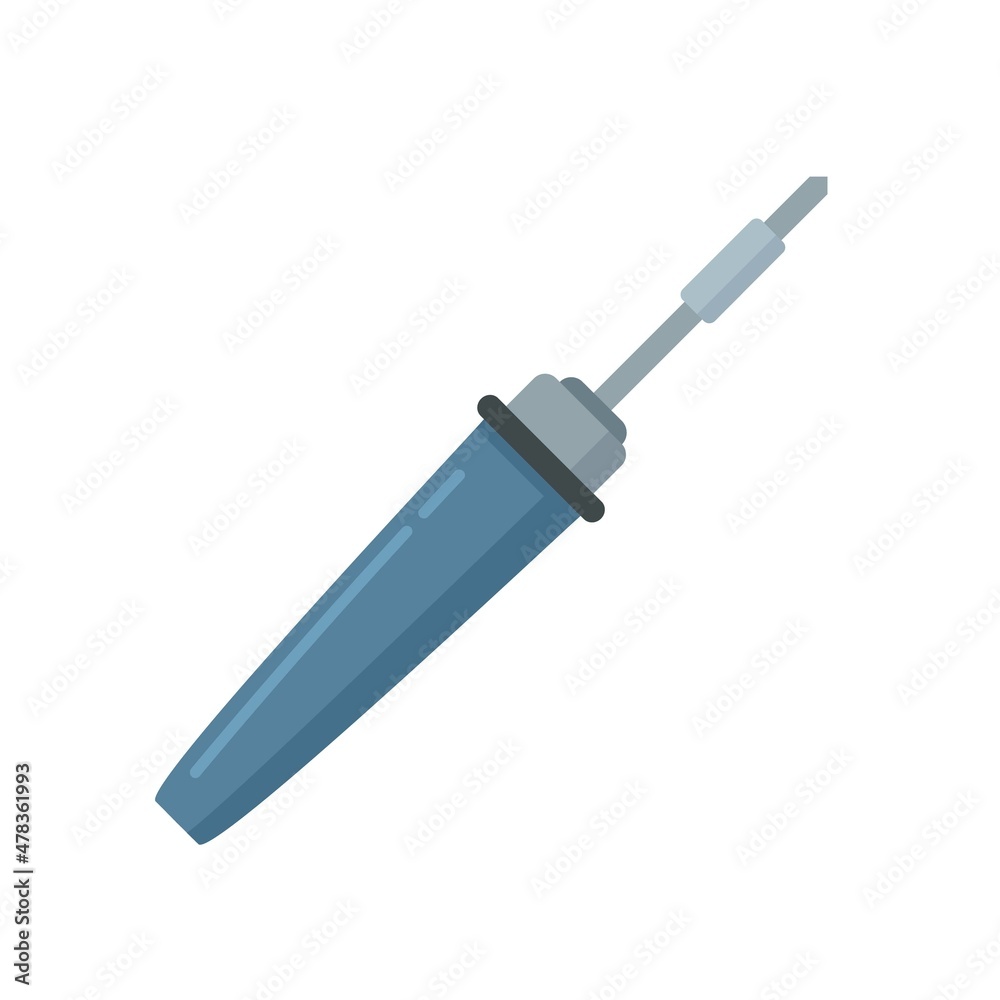 Fototapeta premium Soldering braze icon flat isolated vector