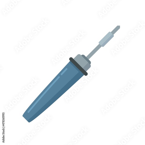Soldering braze icon flat isolated vector