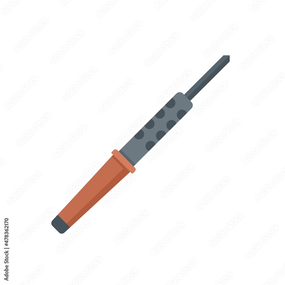 Naklejka premium Soldering repair icon flat isolated vector