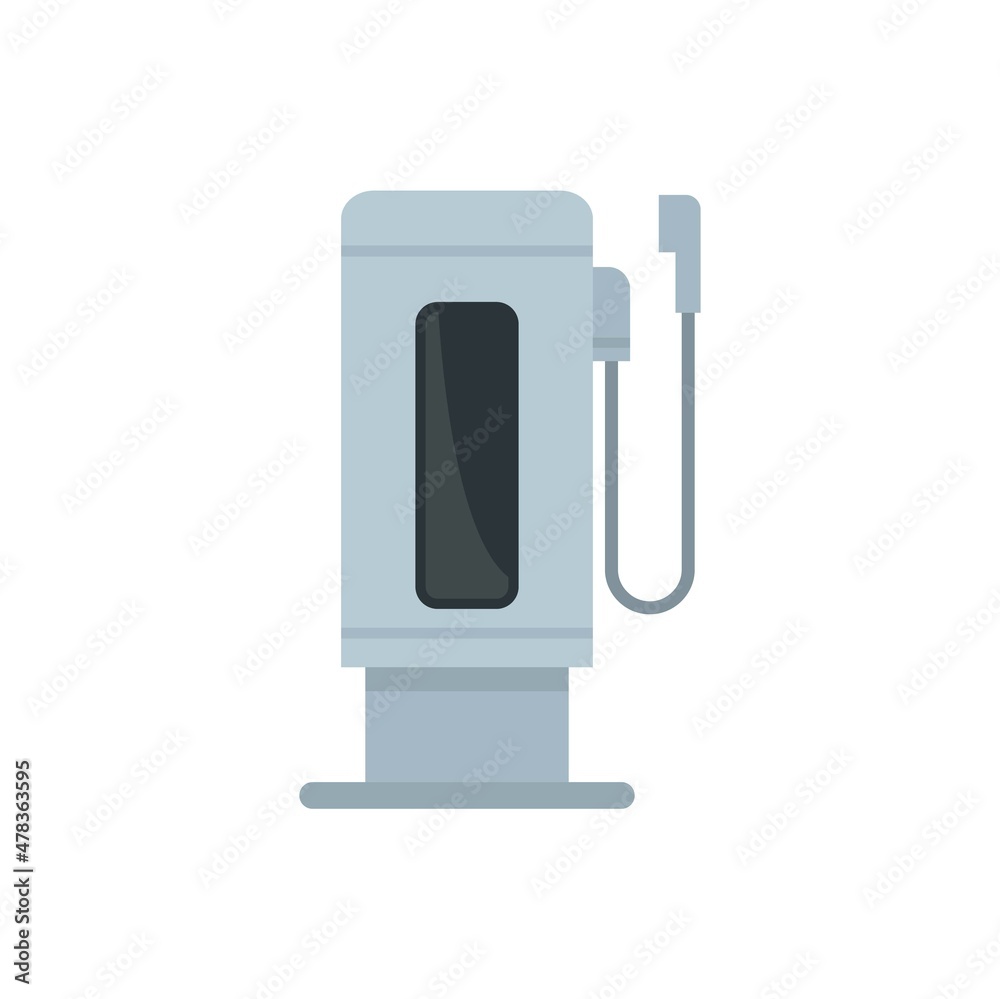Car charge station icon flat isolated vector Car charge station icon flat isolated vector