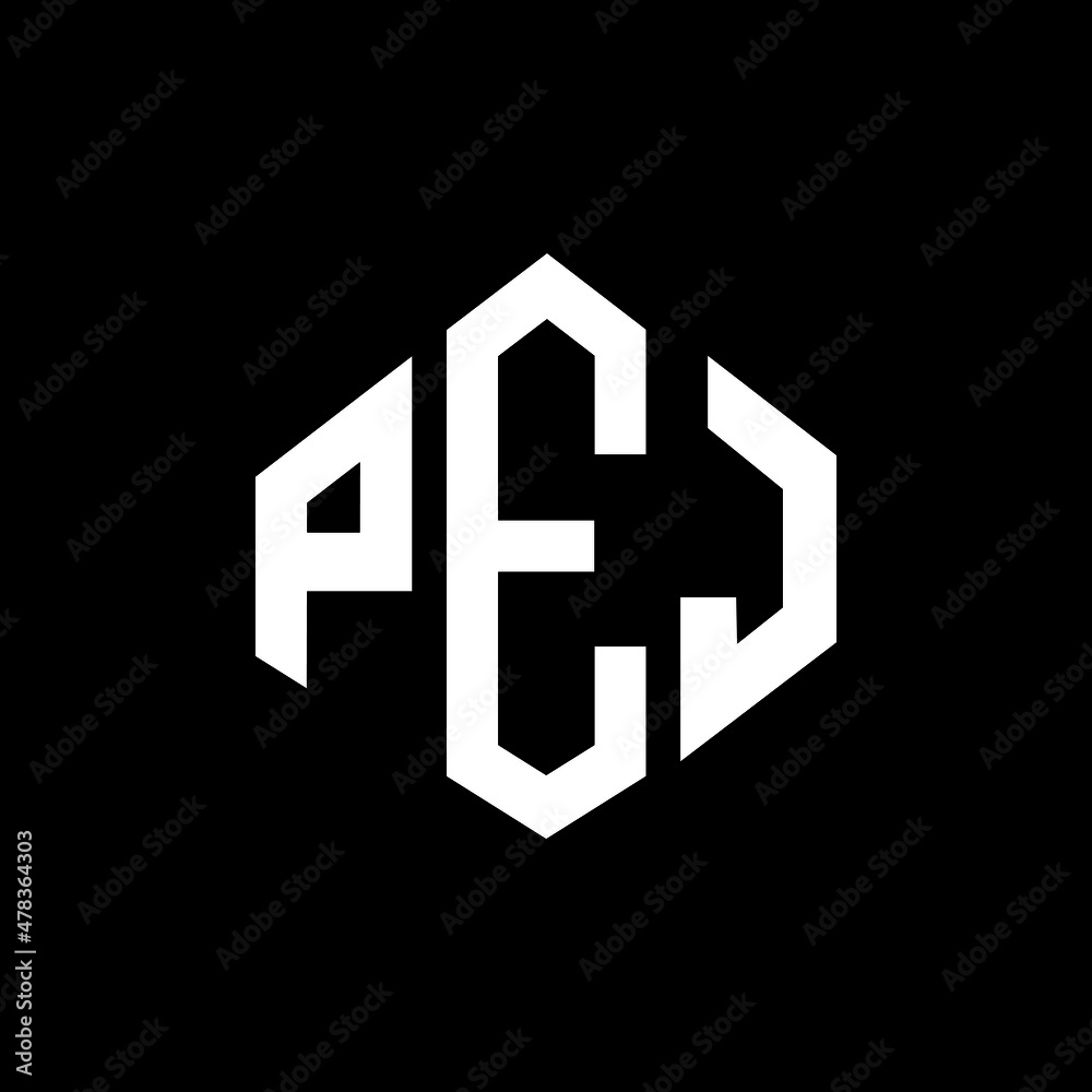 PEJ letter logo design with polygon shape. PEJ polygon and cube shape logo design. PEJ hexagon vector logo template white and black colors. PEJ monogram, business and real estate logo. PEJ letter logo design with polygon shape. PEJ polygon and cube shape logo design. PEJ hexagon vector logo template white and black colors. PEJ monogram, business and real estate logo.