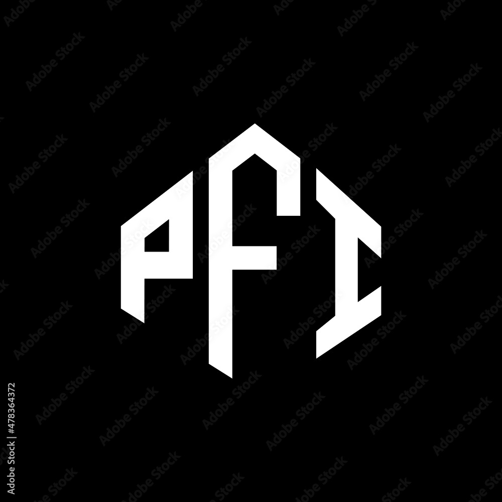 PFI letter logo design with polygon shape. PFI polygon and cube shape logo design. PFI hexagon vector logo template white and black colors. PFI monogram, business and real estate logo. PFI letter logo design with polygon shape. PFI polygon and cube shape logo design. PFI hexagon vector logo template white and black colors. PFI monogram, business and real estate logo.