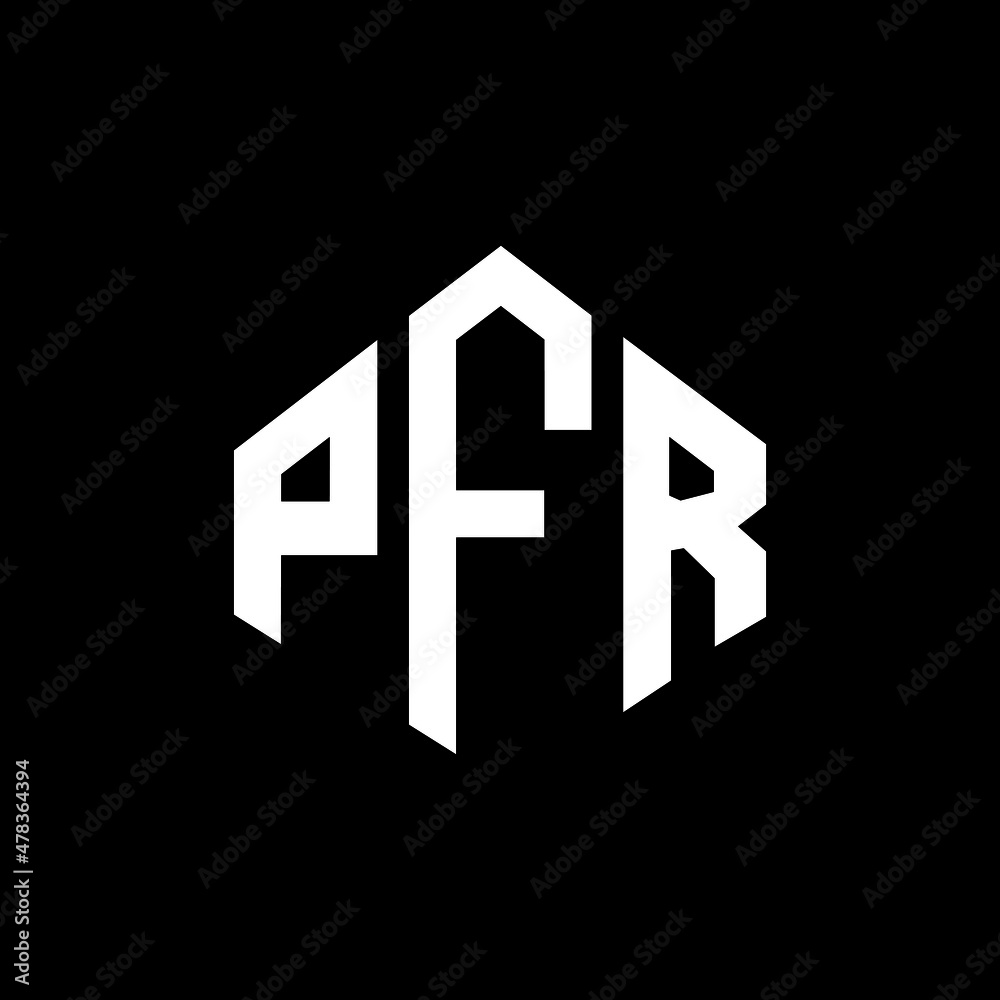 PFR letter logo design with polygon shape. PFR polygon and cube shape logo design. PFR hexagon vector logo template white and black colors. PFR monogram, business and real estate logo. PFR letter logo design with polygon shape. PFR polygon and cube shape logo design. PFR hexagon vector logo template white and black colors. PFR monogram, business and real estate logo.