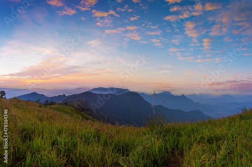 Mountains and fog in the morning of thailand  © banjongseal324