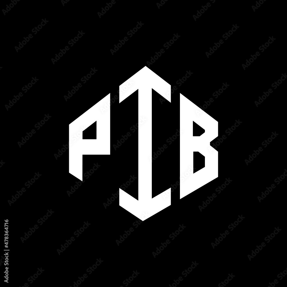 PIB letter logo design with polygon shape. PIB polygon and cube shape logo design. PIB hexagon vector logo template white and black colors. PIB monogram, business and real estate logo. PIB letter logo design with polygon shape. PIB polygon and cube shape logo design. PIB hexagon vector logo template white and black colors. PIB monogram, business and real estate logo.
