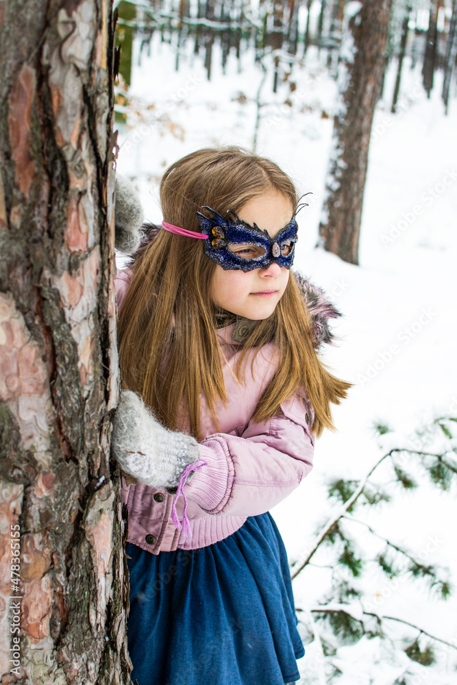 portrait of a girl in a forest portrait of a girl in a forest