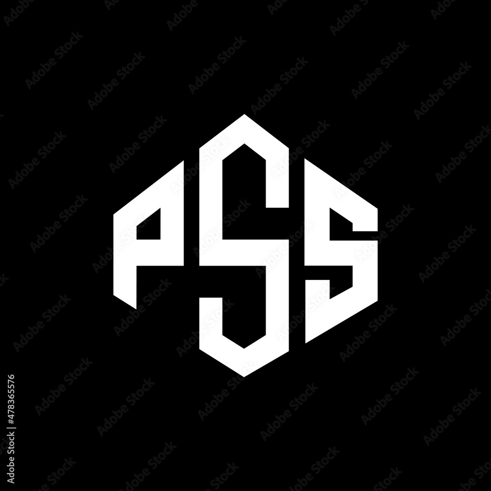 PSS letter logo design with polygon shape. PSS polygon and cube shape ...