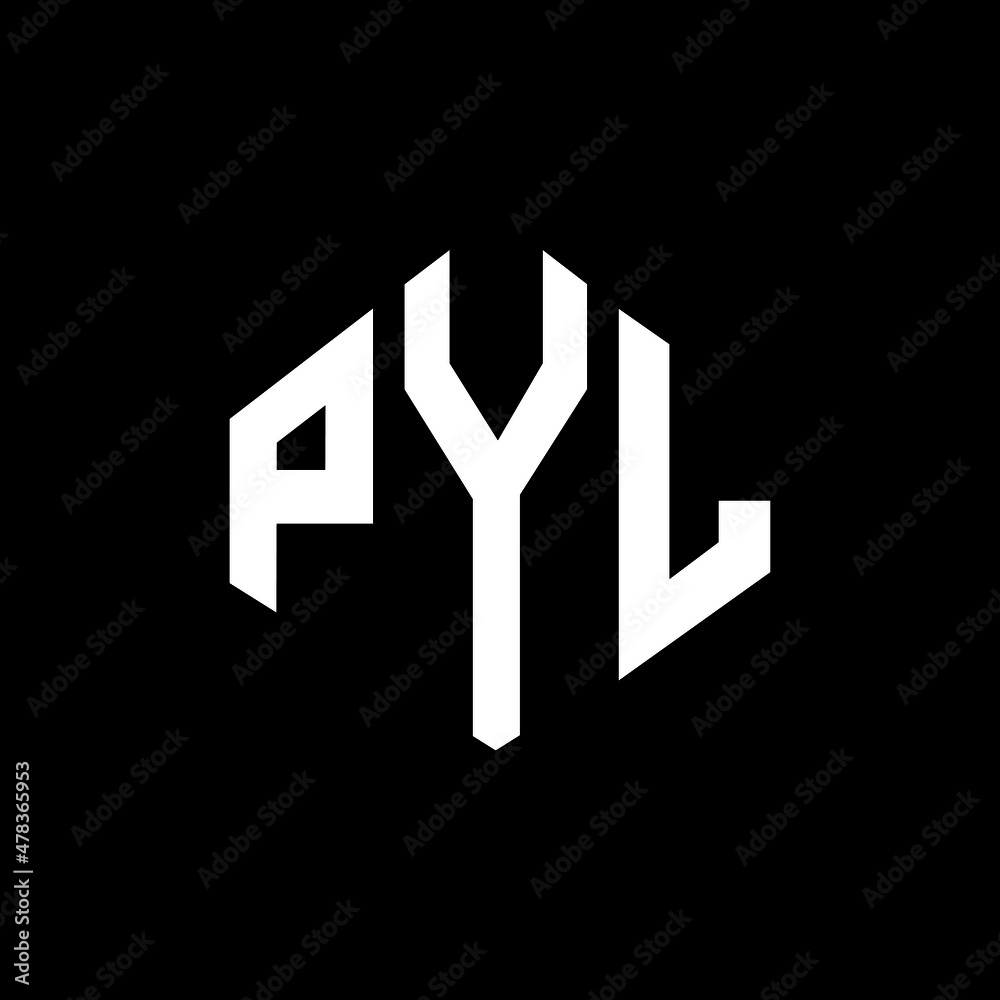 PYL letter logo design with polygon shape. PYL polygon and cube shape logo design. PYL hexagon vector logo template white and black colors. PYL monogram, business and real estate logo. PYL letter logo design with polygon shape. PYL polygon and cube shape logo design. PYL hexagon vector logo template white and black colors. PYL monogram, business and real estate logo.