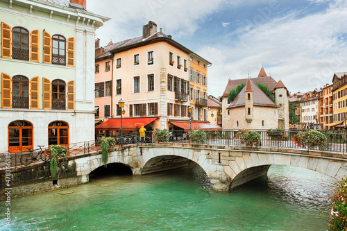 streets of the city of Annecy, France
