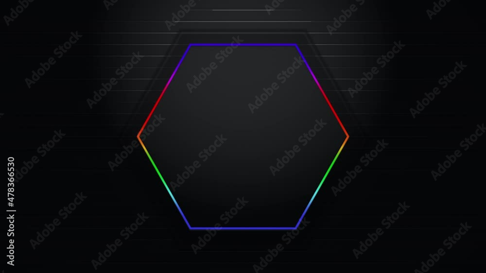 Colorful hexagon and lines, motion abstract business and corporate style background Colorful hexagon and lines, motion abstract business and corporate style background