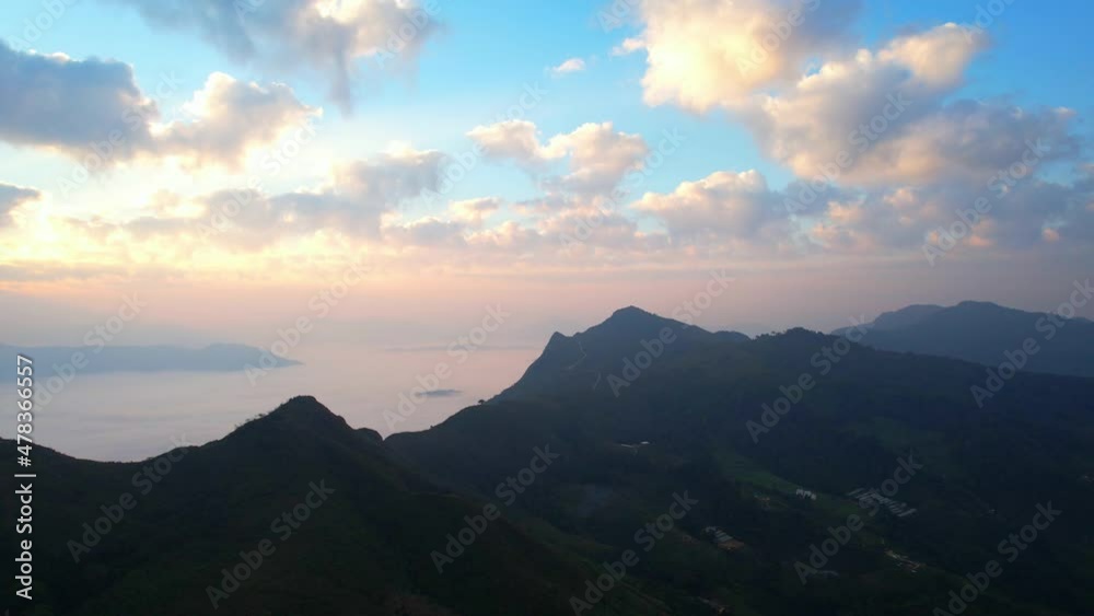 4K Aerial Flying Above Sea of Fog at Sunrise
4K Aerial Flying Above Sea of Fog at Sunrise