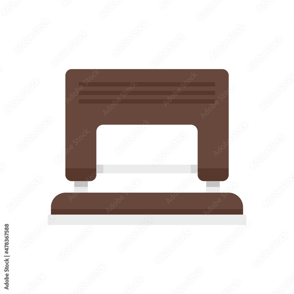 Hole puncher icon flat isolated vector Hole puncher icon flat isolated vector
