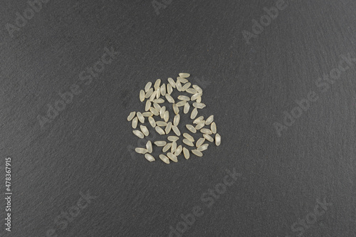 Fototapeta Naklejka Na Ścianę i Meble -  A bunch of white raw long-grain rice