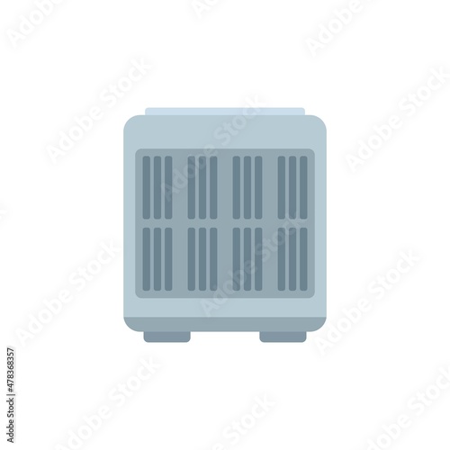 Floor ventilation icon flat isolated vector