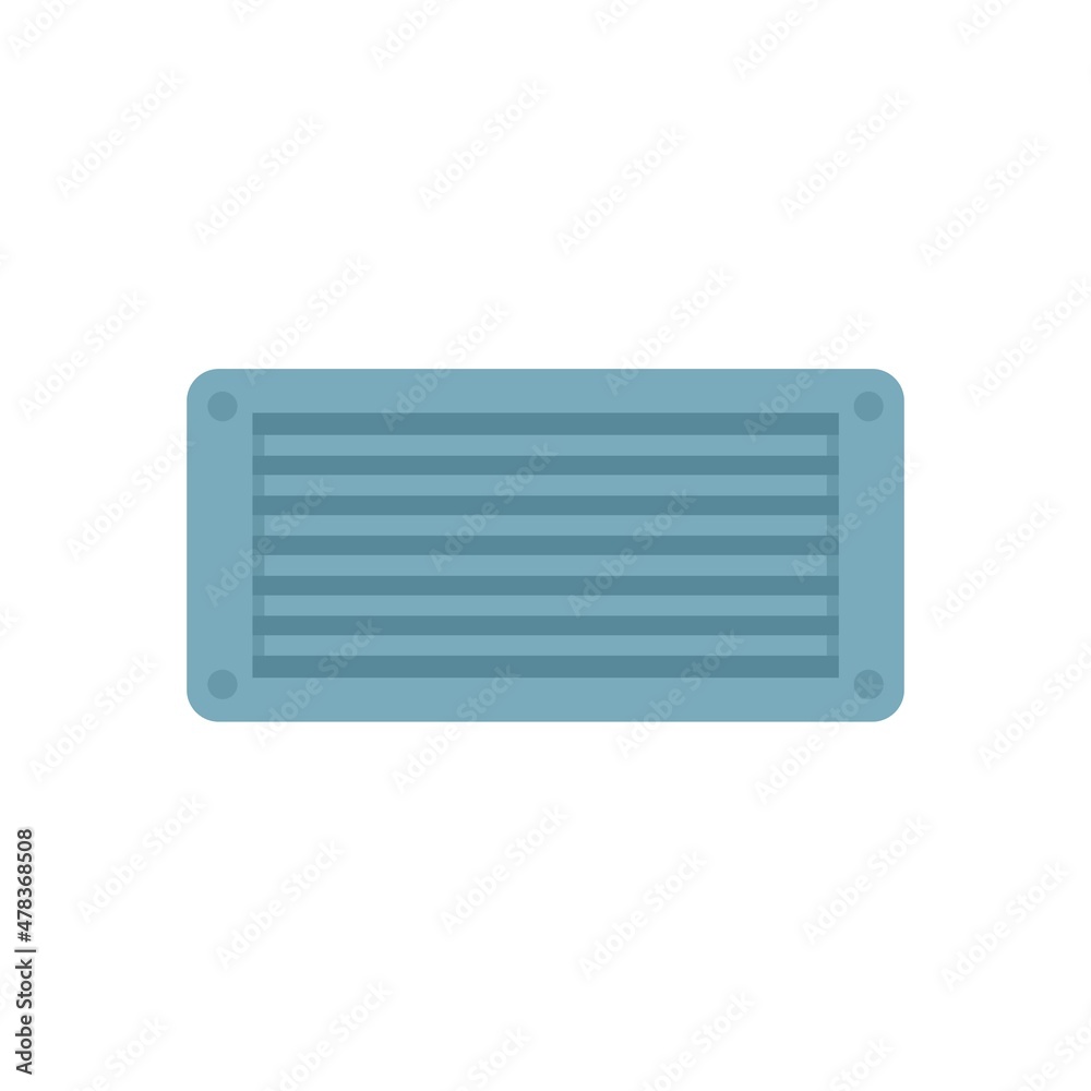 Ventilation duct icon flat isolated vector Ventilation duct icon flat isolated vector