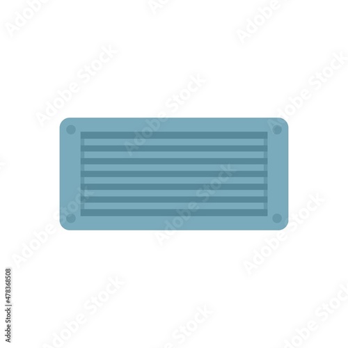 Ventilation duct icon flat isolated vector
