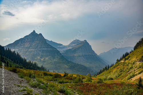 glaciers in the morning