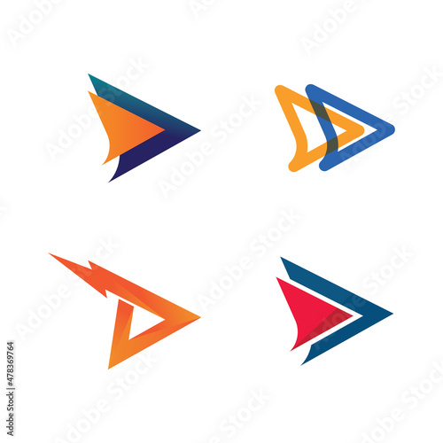 Faster Logo Template vector icon delivery 