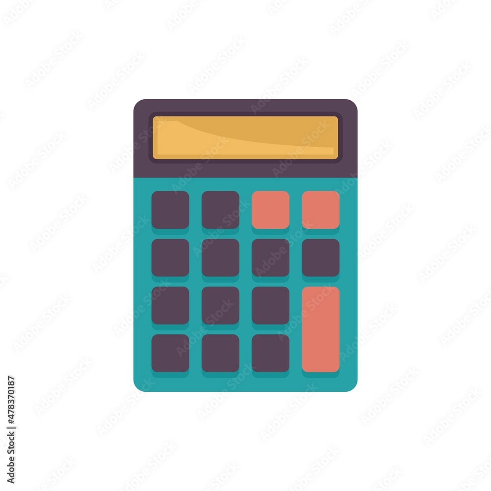 Science calculator icon flat isolated vector Science calculator icon flat isolated vector
