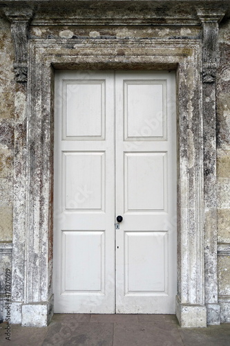 Old wooden door of a house