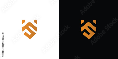 Modern and elegant WS initials logo design 1 photo