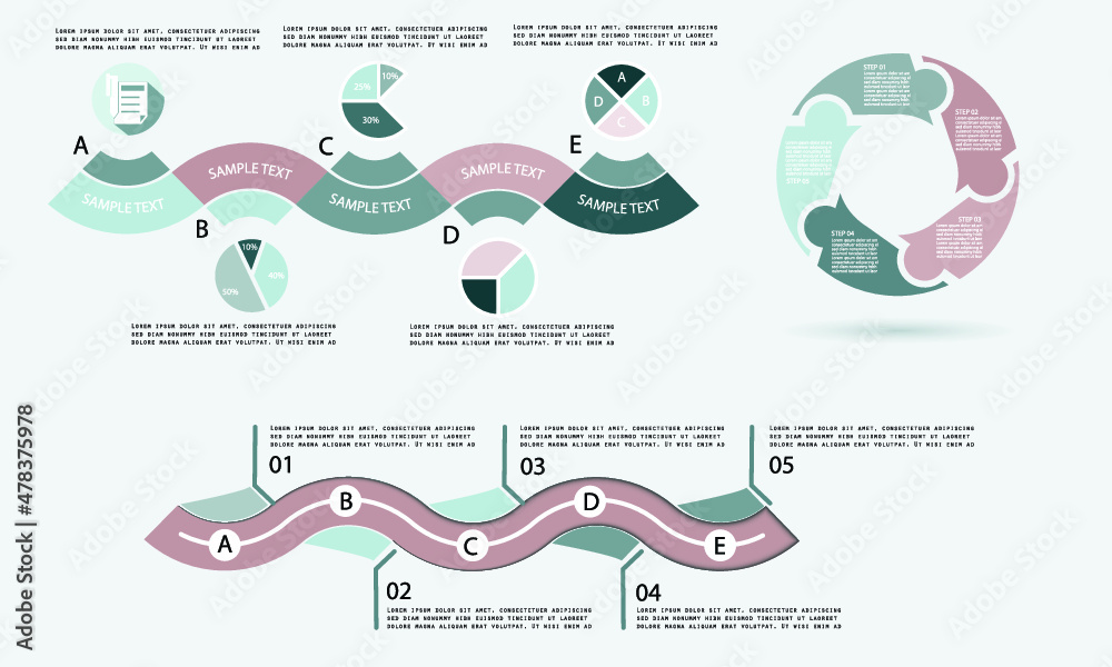 Abstract infographic template for business design Abstract infographic template for business design