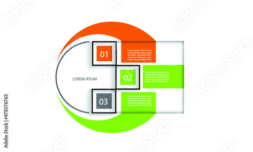 Abstract infographic template for business design	